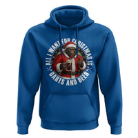Funny Santa Bigfoot Dartist Beer Lover Hoodie Merry Dartsmas Christmas Gift - Wonder Print Shop