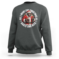 Funny Santa Bigfoot Dartist Beer Lover Sweatshirt Merry Dartsmas Christmas Gift - Wonder Print Shop
