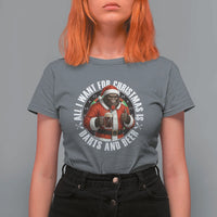Funny Santa Bigfoot Dartist Beer Lover T Shirt For Women Merry Dartsmas Christmas Gift - Wonder Print Shop