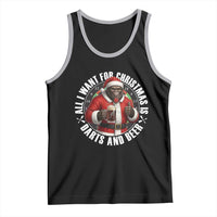 Funny Santa Bigfoot Dartist Beer Lover Tank Top Merry Dartsmas Christmas Gift - Wonder Print Shop
