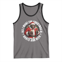 Funny Santa Bigfoot Dartist Beer Lover Tank Top Merry Dartsmas Christmas Gift - Wonder Print Shop