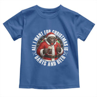Funny Santa Bigfoot Dartist Beer Lover Toddler T Shirt Merry Dartsmas Christmas Gift - Wonder Print Shop