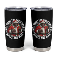 Funny Santa Bigfoot Dartist Beer Lover Tumbler Cup Merry Dartsmas Christmas Gift - Wonder Print Shop
