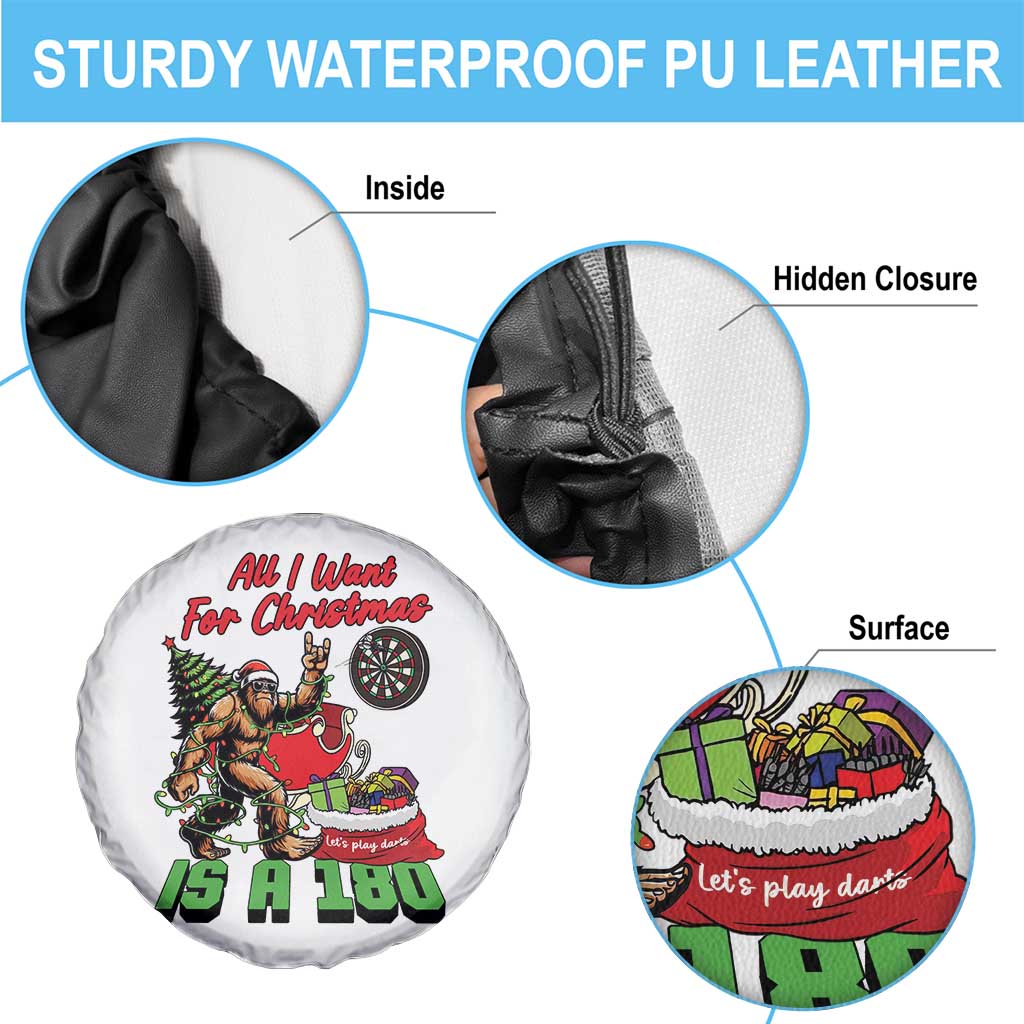 All I Want For Christmas Is A 180 Spare Tire Cover Bigfoot Lover Dartist Gift - Wonder Print Shop