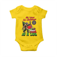 All I Want For Christmas Is A 180 Baby Onesie Bigfoot Lover Dartist Gift - Wonder Print Shop