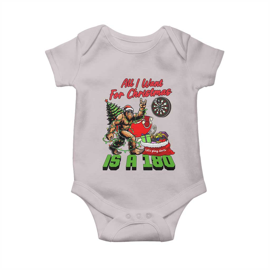 All I Want For Christmas Is A 180 Baby Onesie Bigfoot Lover Dartist Gift - Wonder Print Shop