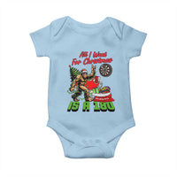 All I Want For Christmas Is A 180 Baby Onesie Bigfoot Lover Dartist Gift - Wonder Print Shop