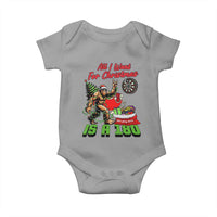 All I Want For Christmas Is A 180 Baby Onesie Bigfoot Lover Dartist Gift - Wonder Print Shop