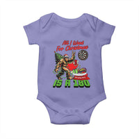 All I Want For Christmas Is A 180 Baby Onesie Bigfoot Lover Dartist Gift - Wonder Print Shop