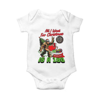 All I Want For Christmas Is A 180 Baby Onesie Bigfoot Lover Dartist Gift - Wonder Print Shop