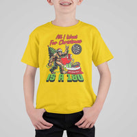 All I Want For Christmas Is A 180 T Shirt For Kid Bigfoot Lover Dartist Gift - Wonder Print Shop