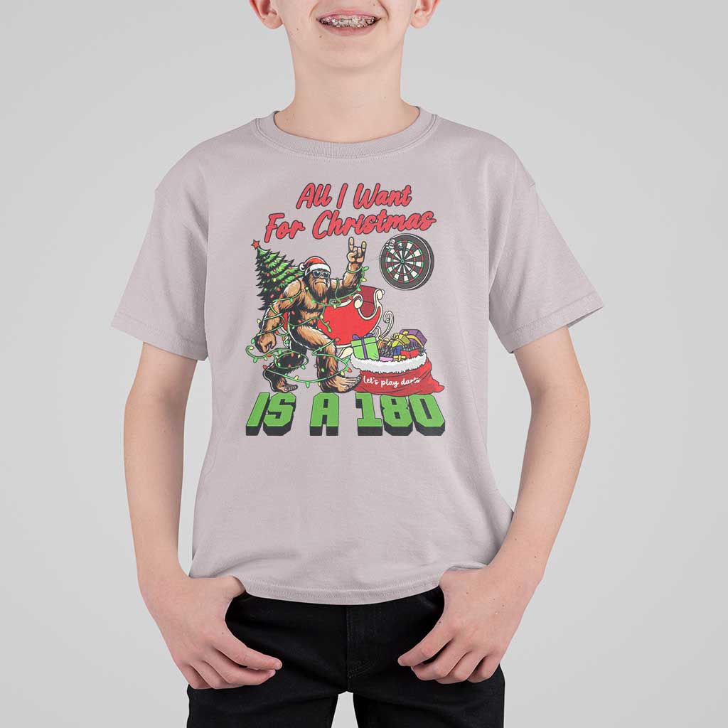 All I Want For Christmas Is A 180 T Shirt For Kid Bigfoot Lover Dartist Gift - Wonder Print Shop