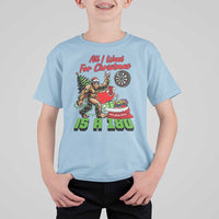 All I Want For Christmas Is A 180 T Shirt For Kid Bigfoot Lover Dartist Gift - Wonder Print Shop