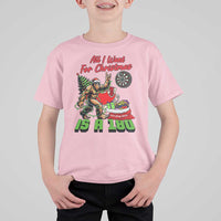 All I Want For Christmas Is A 180 T Shirt For Kid Bigfoot Lover Dartist Gift - Wonder Print Shop