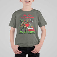 All I Want For Christmas Is A 180 T Shirt For Kid Bigfoot Lover Dartist Gift - Wonder Print Shop