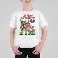All I Want For Christmas Is A 180 T Shirt For Kid Bigfoot Lover Dartist Gift - Wonder Print Shop