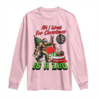 All I Want For Christmas Is A 180 Long Sleeve Shirt Bigfoot Lover Dartist Gift - Wonder Print Shop
