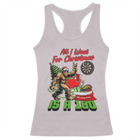 All I Want For Christmas Is A 180 Racerback Tank Top Bigfoot Lover Dartist Gift - Wonder Print Shop