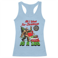 All I Want For Christmas Is A 180 Racerback Tank Top Bigfoot Lover Dartist Gift - Wonder Print Shop