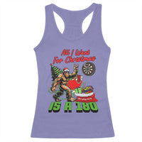 All I Want For Christmas Is A 180 Racerback Tank Top Bigfoot Lover Dartist Gift - Wonder Print Shop