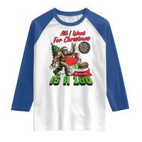 All I Want For Christmas Is A 180 Raglan Shirt Bigfoot Lover Dartist Gift - Wonder Print Shop