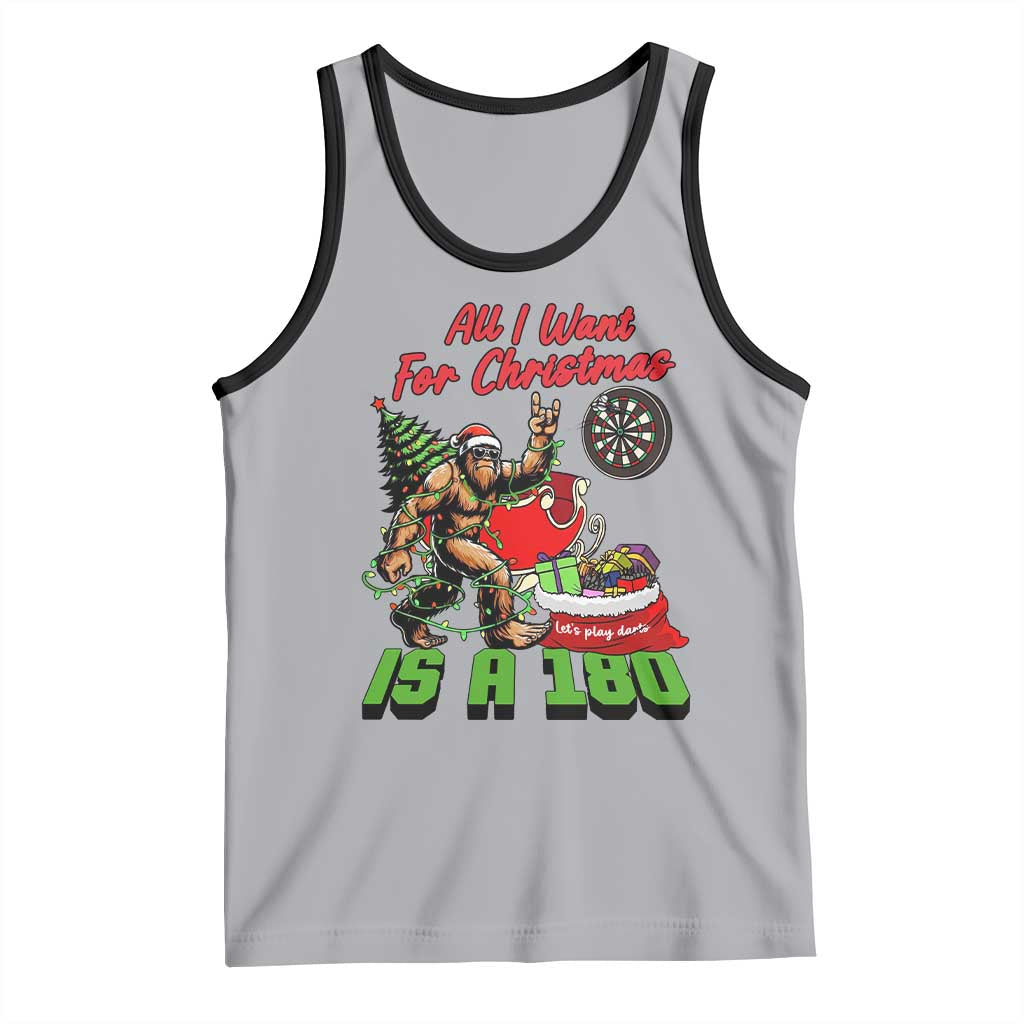 All I Want For Christmas Is A 180 Tank Top Bigfoot Lover Dartist Gift - Wonder Print Shop