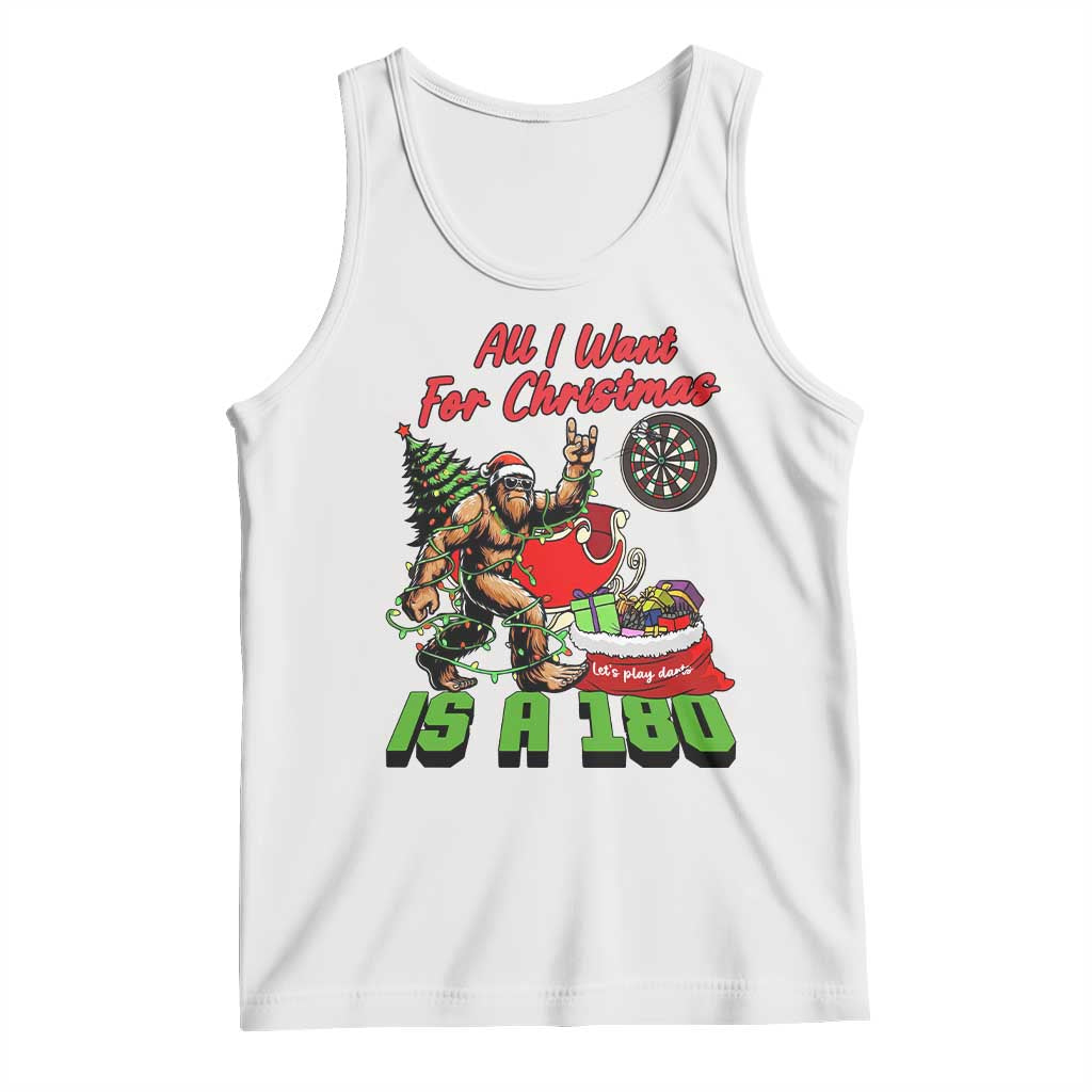 All I Want For Christmas Is A 180 Tank Top Bigfoot Lover Dartist Gift - Wonder Print Shop