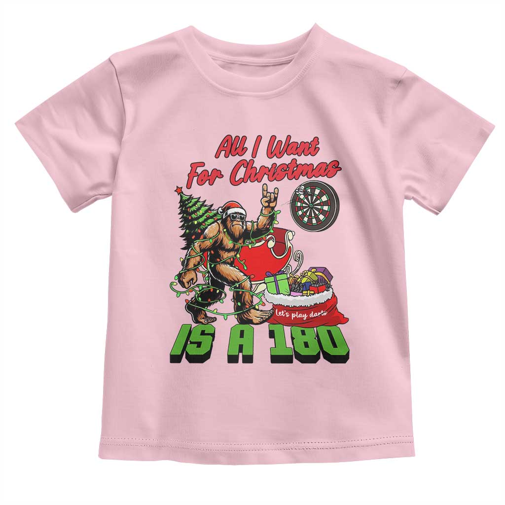 All I Want For Christmas Is A 180 Toddler T Shirt Bigfoot Lover Dartist Gift - Wonder Print Shop