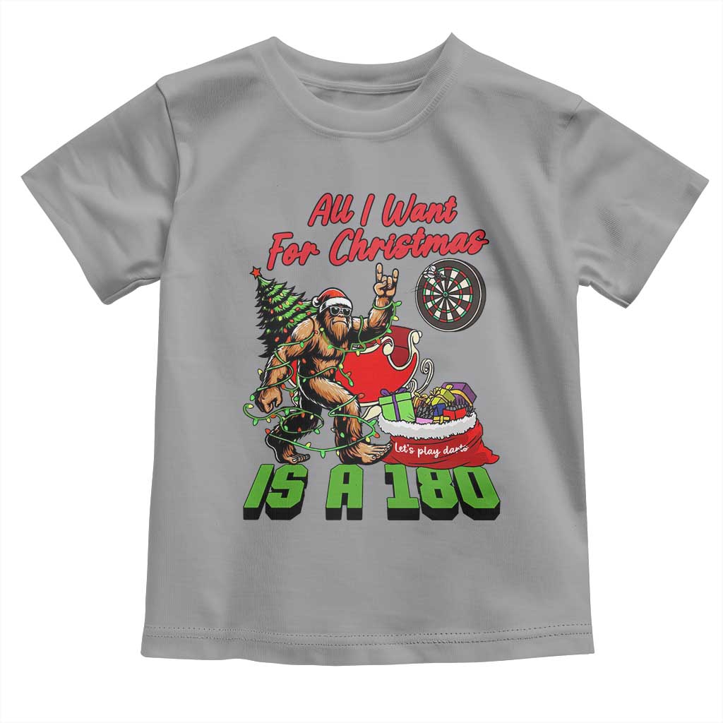 All I Want For Christmas Is A 180 Toddler T Shirt Bigfoot Lover Dartist Gift - Wonder Print Shop