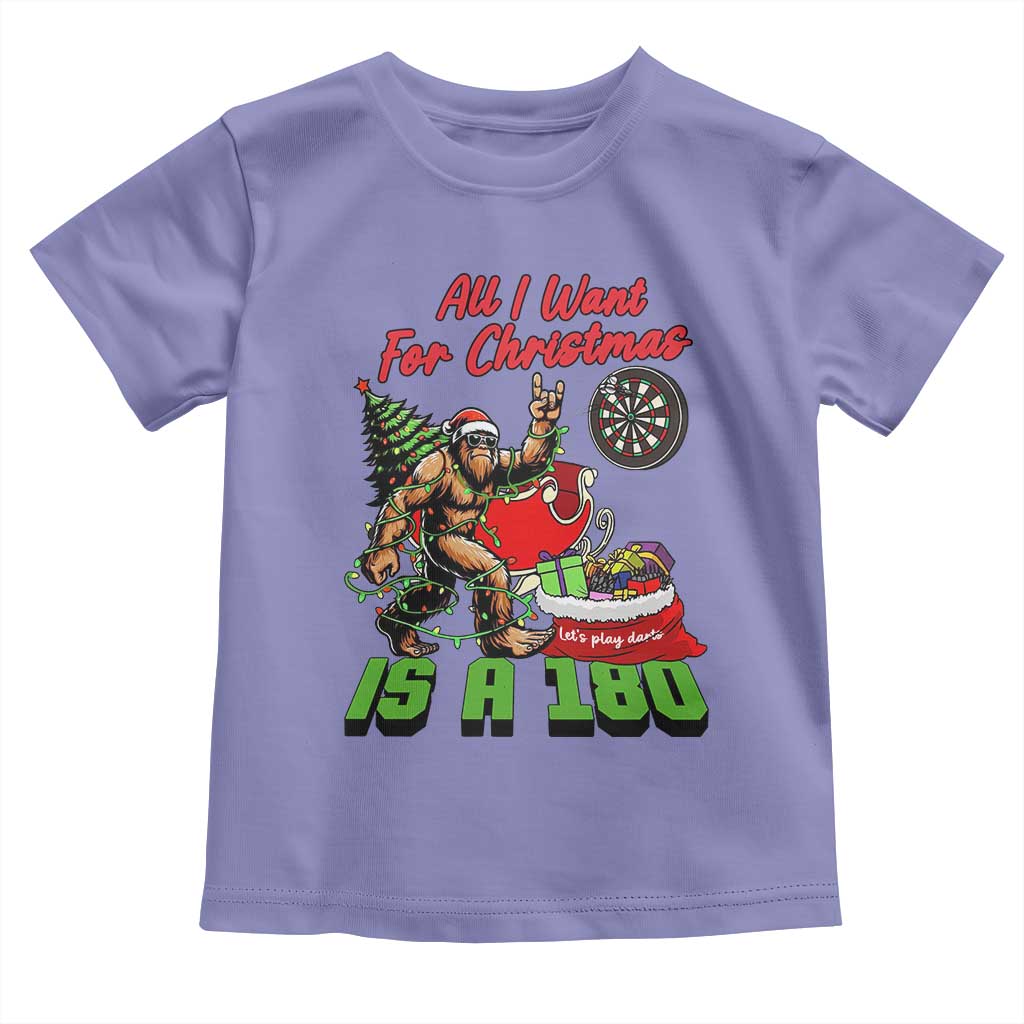 All I Want For Christmas Is A 180 Toddler T Shirt Bigfoot Lover Dartist Gift - Wonder Print Shop