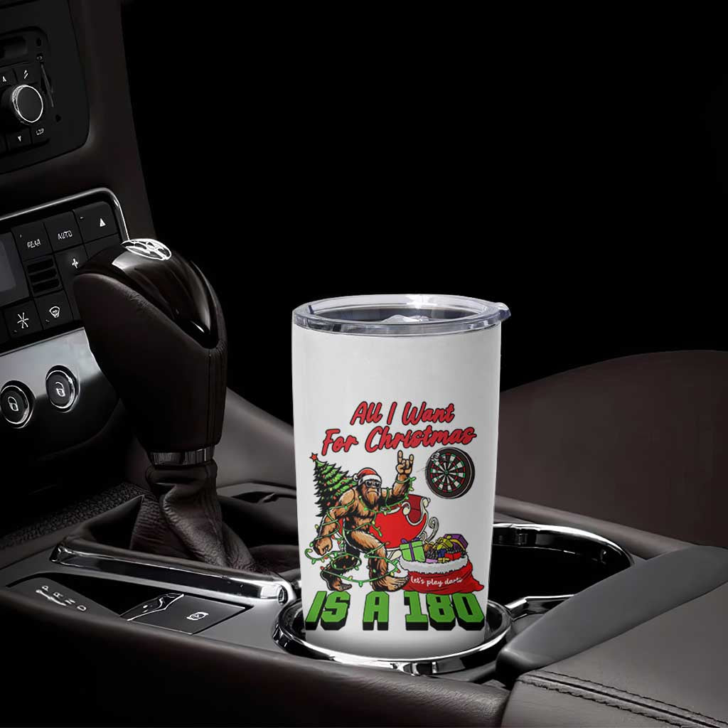 All I Want For Christmas Is A 180 Tumbler Cup Bigfoot Lover Dartist Gift - Wonder Print Shop