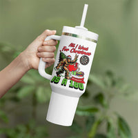 All I Want For Christmas Is A 180 Tumbler With Handle Bigfoot Lover Dartist Gift - Wonder Print Shop