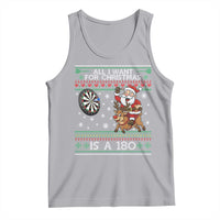 All I Want For Christmas Is A 180 Tank Top Santa Dart Player Xmas Gift - Wonder Print Shop