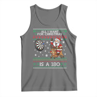 All I Want For Christmas Is A 180 Tank Top Santa Dart Player Xmas Gift - Wonder Print Shop