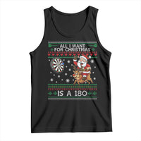 All I Want For Christmas Is A 180 Tank Top Santa Dart Player Xmas Gift - Wonder Print Shop