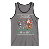 All I Want For Christmas Is A 180 Tank Top Santa Dart Player Xmas Gift - Wonder Print Shop