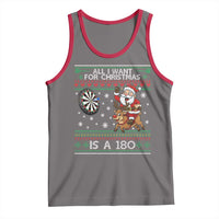 All I Want For Christmas Is A 180 Tank Top Santa Dart Player Xmas Gift - Wonder Print Shop