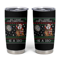 All I Want For Christmas Is A 180 Tumbler Cup Santa Dart Player Xmas Gift - Wonder Print Shop