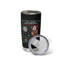 All I Want For Christmas Is A 180 Tumbler Cup Santa Dart Player Xmas Gift - Wonder Print Shop