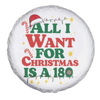 Funny Dart Player Spare Tire Cover All I Want For Christmas Is A 180 - Wonder Print Shop