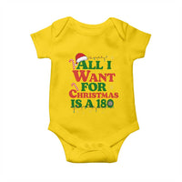 Funny Dart Player Baby Onesie All I Want For Christmas Is A 180 - Wonder Print Shop