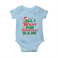 Funny Dart Player Baby Onesie All I Want For Christmas Is A 180 - Wonder Print Shop