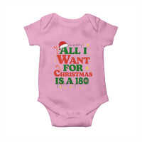 Funny Dart Player Baby Onesie All I Want For Christmas Is A 180 - Wonder Print Shop