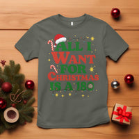 Funny Dart Player T Shirt All I Want For Christmas Is A 180 - Wonder Print Shop