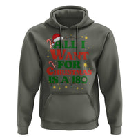 Funny Dart Player Hoodie All I Want For Christmas Is A 180 - Wonder Print Shop