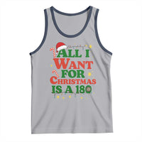 Funny Dart Player Tank Top All I Want For Christmas Is A 180 - Wonder Print Shop