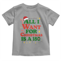 Funny Dart Player Toddler T Shirt All I Want For Christmas Is A 180 - Wonder Print Shop