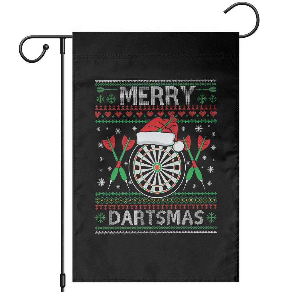 Christmas Dart Player Gift Garden Flag Merry Dartsmas - Wonder Print Shop
