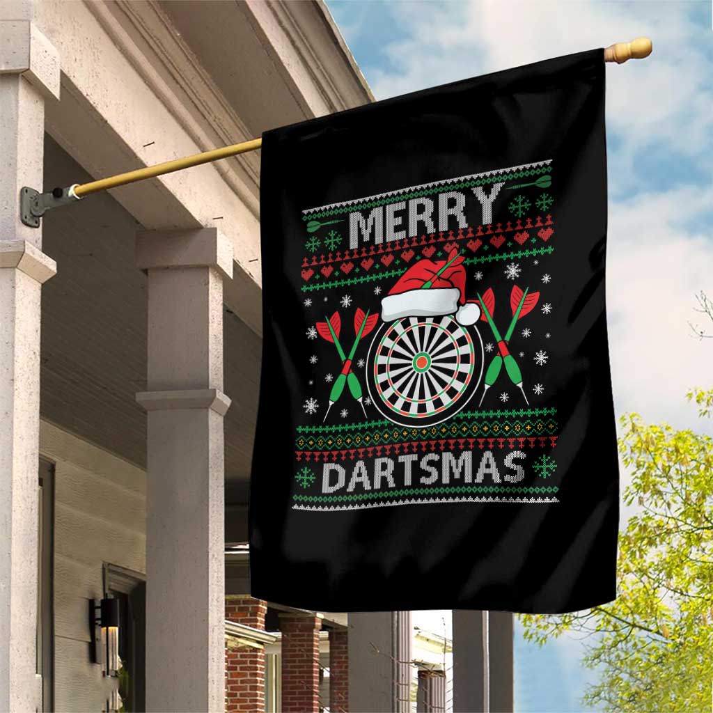 Christmas Dart Player Gift Garden Flag Merry Dartsmas - Wonder Print Shop