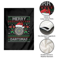 Christmas Dart Player Gift Garden Flag Merry Dartsmas - Wonder Print Shop